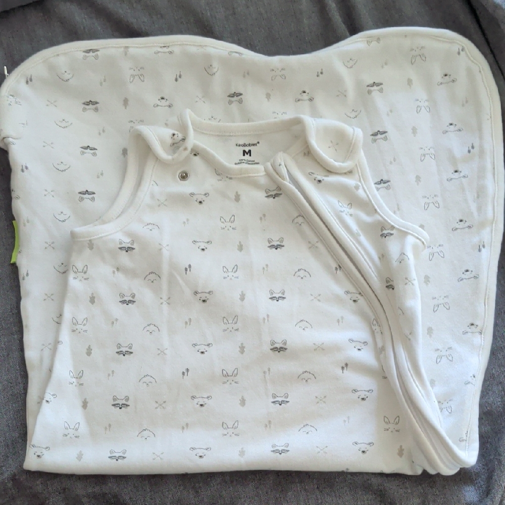 Kiddopotamus White Sleep Sack for Kids